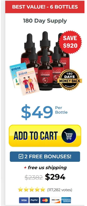 Glucodefender 6 Bottle